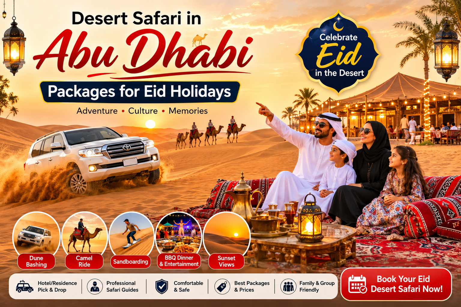Desert Safari in Abu Dhabi Packages for Eid Holidays